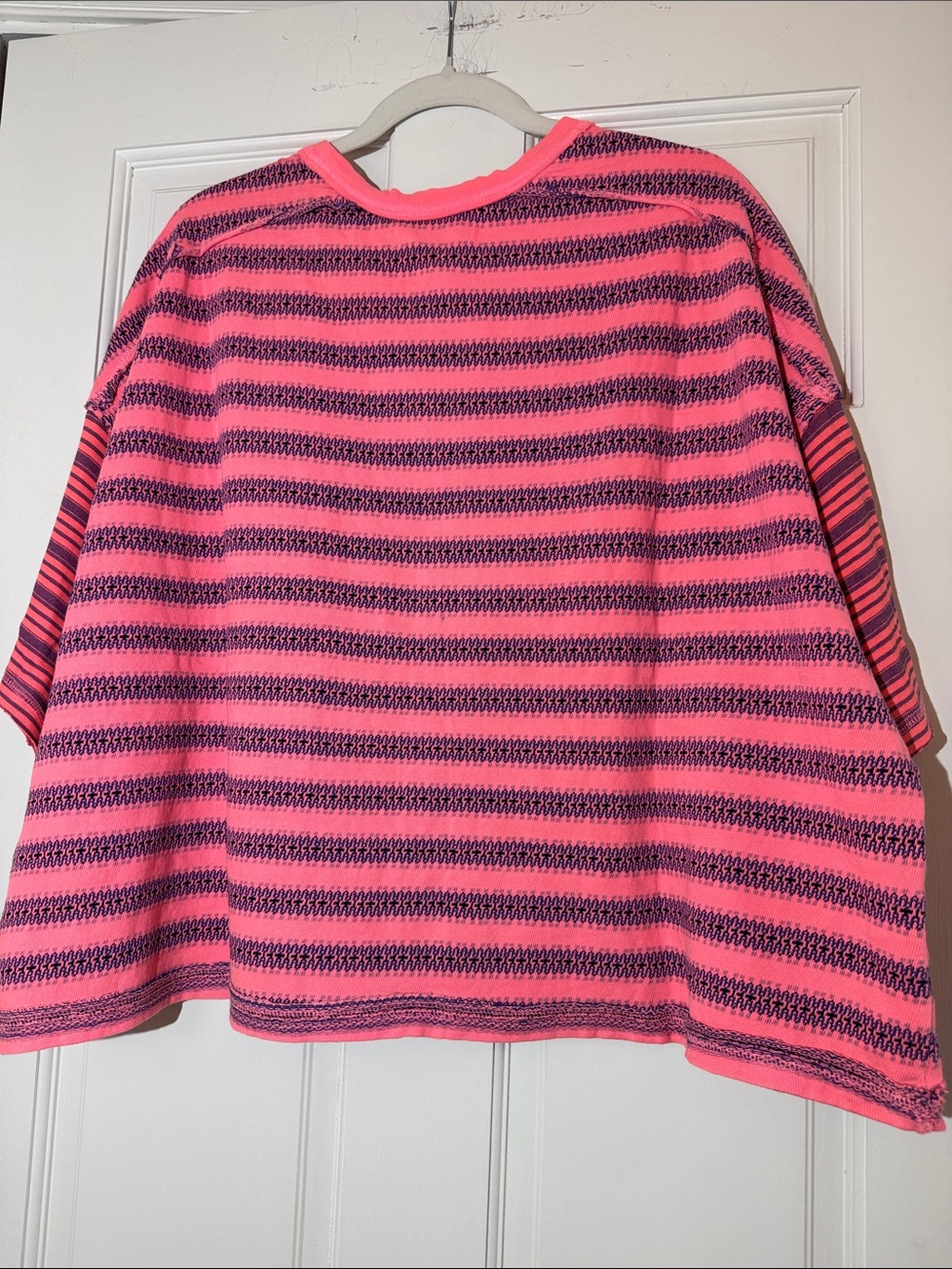 We The Free Summer Stripe Tee Neon Taffy Overdye - Picture 4 of 6